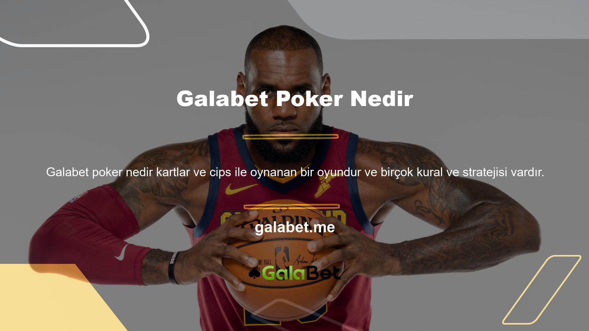 Bu poker oyunları çoğunlukla poker hakkında çok şey bilen insanlar içindir